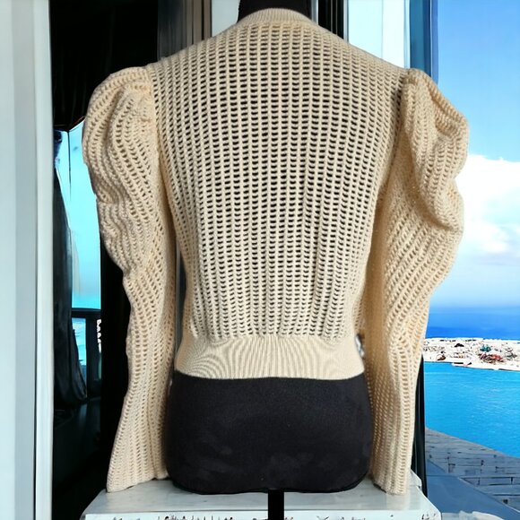 NWOT ULLA JOHNSON (SM) Openwork Delaney - Draped Sleeve Details - Picture 4 of 8